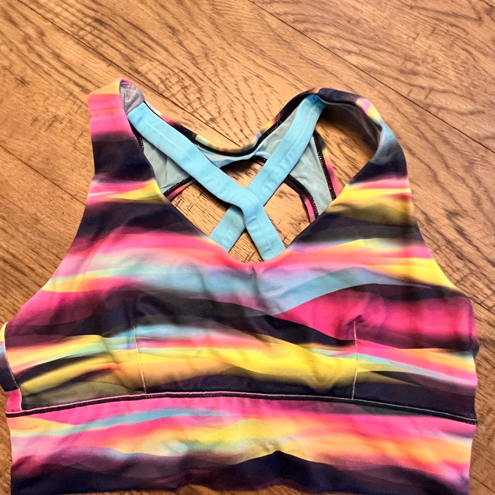 Born Primitive Multicolor Striped Limited Edition WZA X-Factor Sports Bra